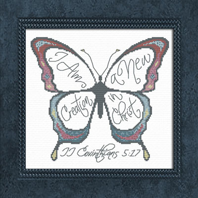 New Creation Butterfly II Corinthians 5:17 Muted Tones